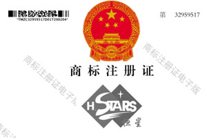 好消息，恒星組合商標申請注冊成功！